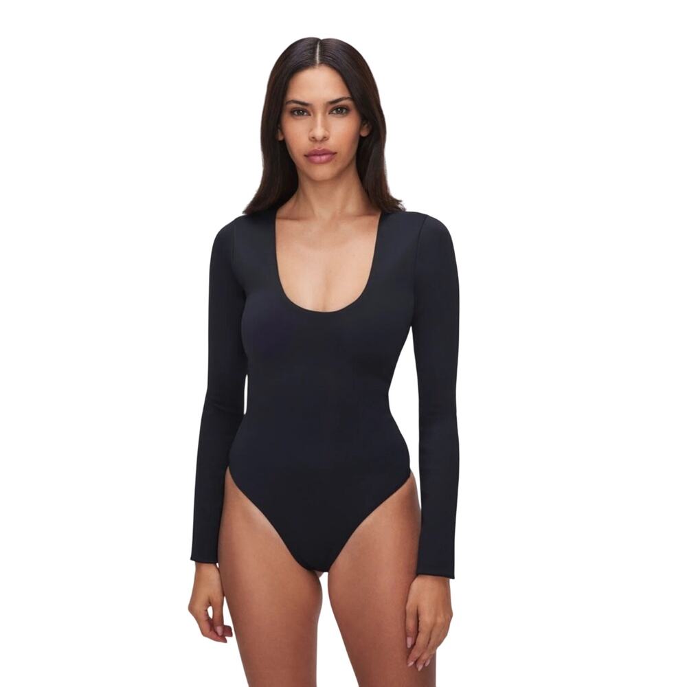 Good American SCUBA SCOOP NECK BODYSUIT Size 3(Large)